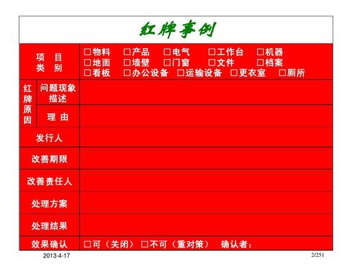 6S管理红牌作战